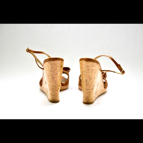 Stuart Weitzman Cork Leather Wedge - Picture 3 of 4